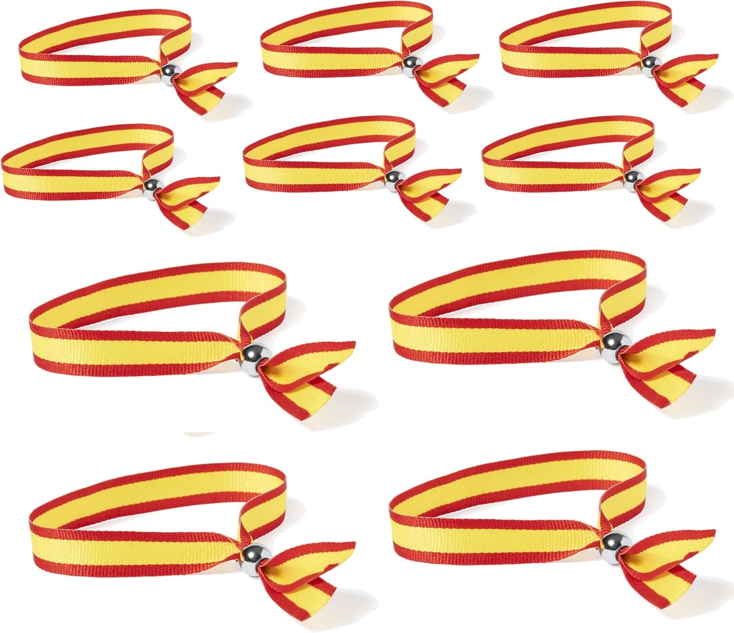 Los Eventos de la Tata. Pack of 10 bracelets from Spain, straps from Spain, adjustable for children and adults (pack - ShopVlot
