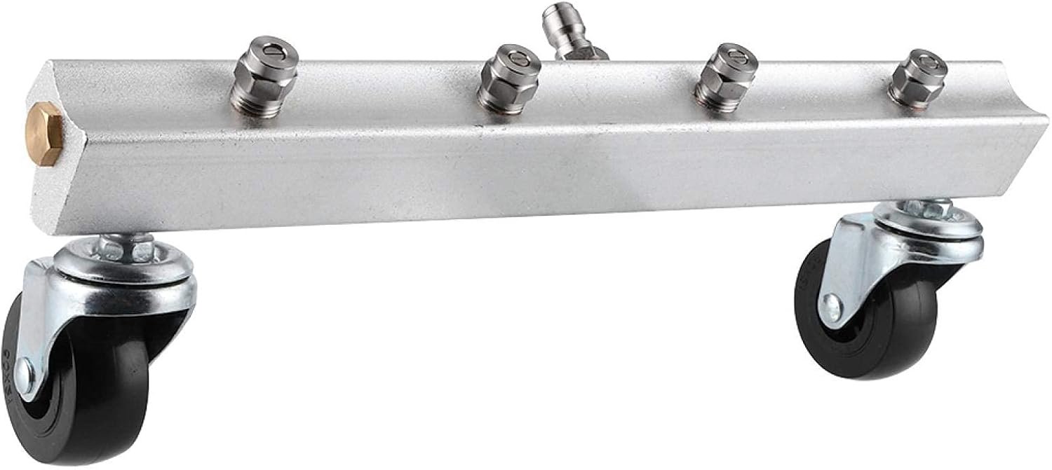 Hogedrukreiniger Onderwagenreiniger, 1/4 Inch Roestvrijstalen Hogedrukonderwagenreiniger Onder Wasstraat Reinigingsgereedschap Hogedrukreiniger Onderdelen