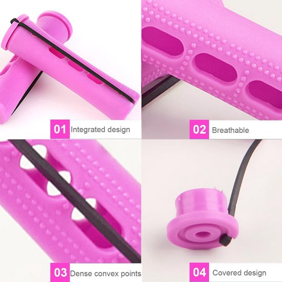 24 stuks krulspelden voor haar, krultang van kunststof, antislip haarrollers, haargolven, met koude golfstangen, permanent, voor kappers, zonder hitte — afbeelding 3