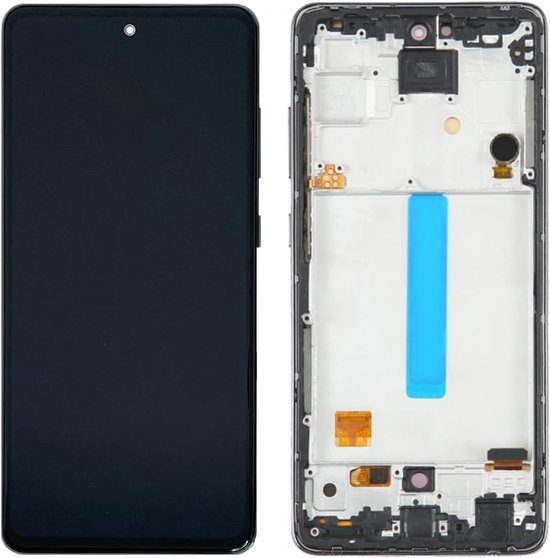 It'Go OLED Full HD-display voor Samsung A52S 5G A528 met vingerafdruk LCD-scherm, vervangend touchscreen met gereedschap, zwart met frame, hoge kwaliteit — afbeelding 4