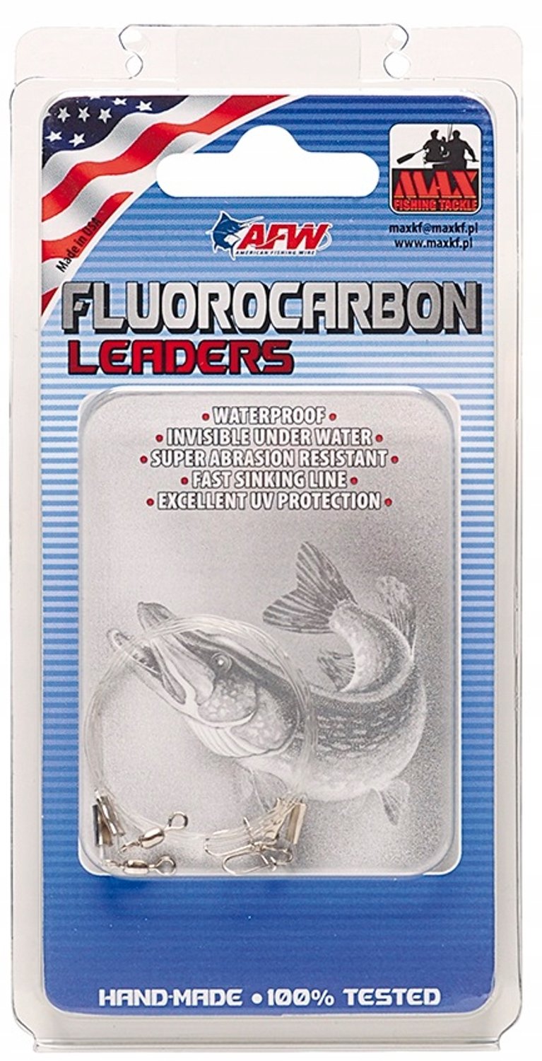 Fluorocarbon Onderlijn met Quick Link - 10kg, 15cm