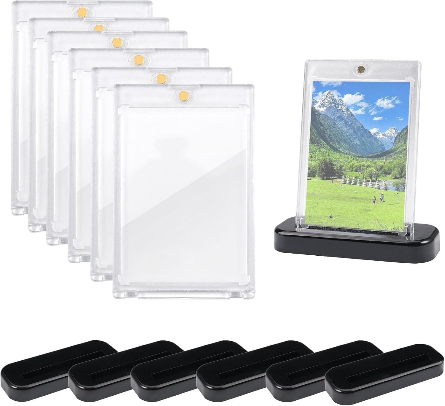 Magnetische Kaarthouder Set van 6 voor Spelkaarten en Handelskaarten - Ideaal voor Organisatie en Bescherming