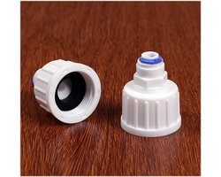 5pcs 3/4 Inch vrouwelijke draad-1 / 4inch Od Buis Pe Pijp montage slang recht snel connector aquarium Ro Water Filter DOLUNTO
