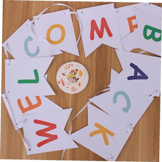 2 Stuks Vrolijke Schoolklaslantaarns Decoratieve Terug Naar School Banners Lichtgewicht Feestversiering Voor Schoolfeest — afbeelding 5