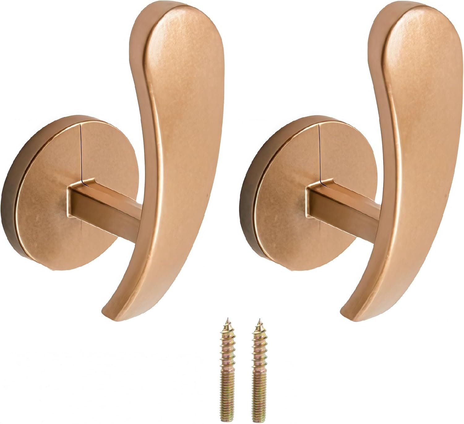 Gordijnhouders Set Van 2 Gordijnhaken Halvemaanvormige Haken Van 6.5cm Gordijnbinders Zwart