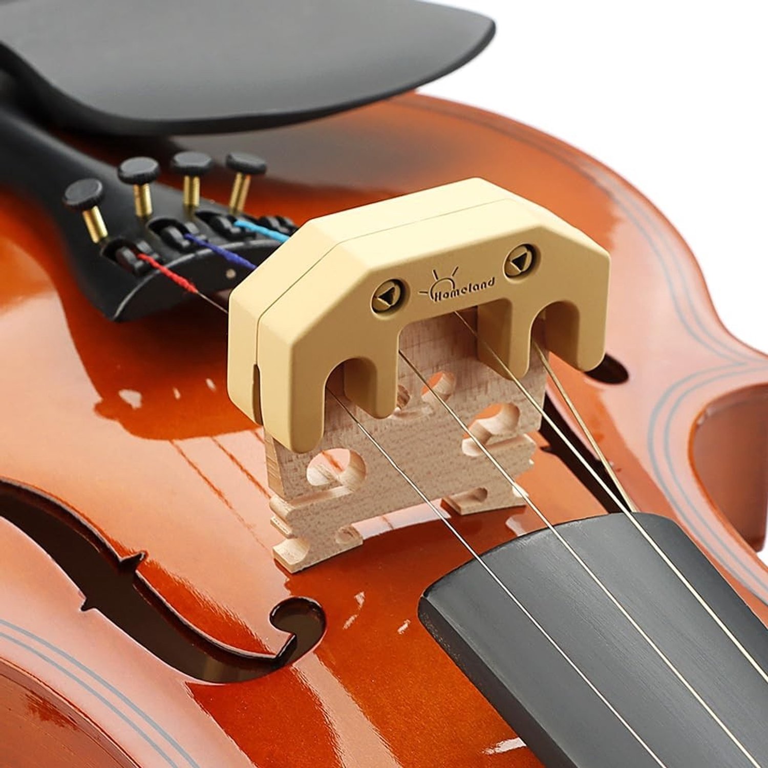 Praktische rubberen demper voor 4/4 en 3/4 violen, ideaal voor beginners in de muziek