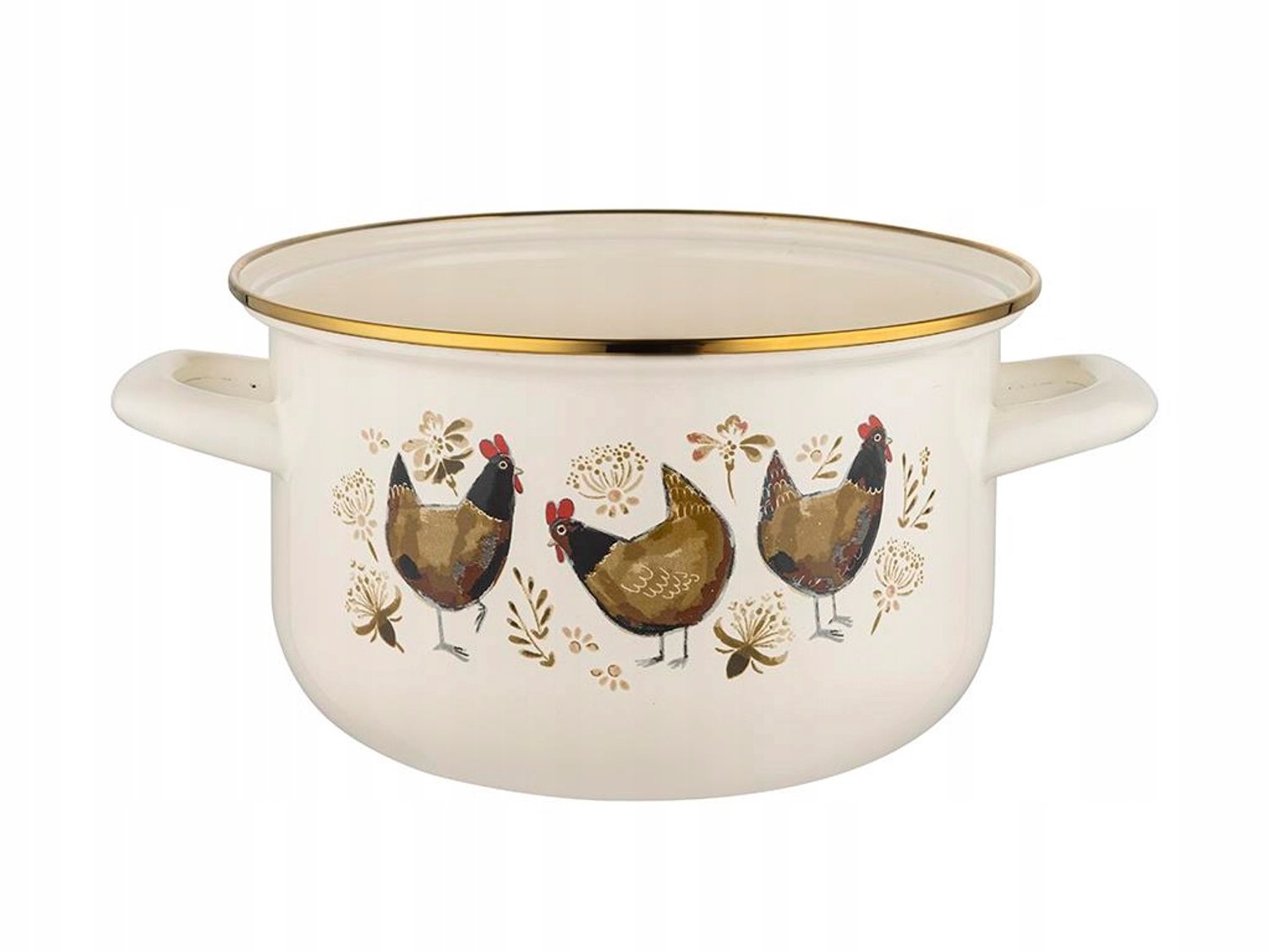 Emalieren Kookpan Gouden Haan 20cm - Stijlvol en Functioneel