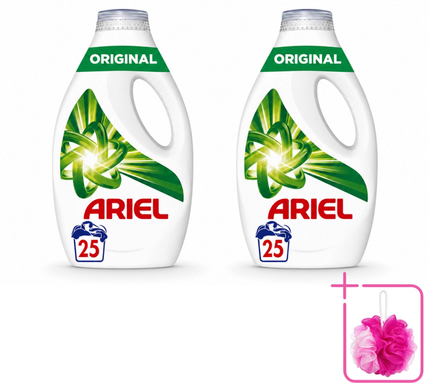 2 x Ariel – Original – Vloeibaar Wasmiddel – 1,13 L - Bulkverpakking - Wasmiddel - Douchemop - Vloeibaar wasmiddel