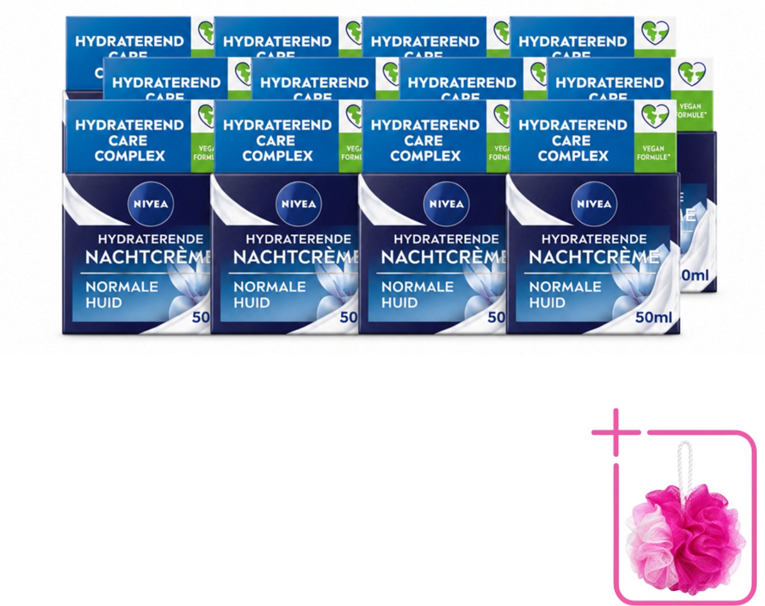 12 x NIVEA - Nachtcrème - Essentials Hydraterend - Voor normale tot gemengde huid - Met Lotusextract, Waterlelie-extract, Vitamine E & Provitamine B5 - 50 ml - Bulkverpakking - Hydraterende nachtcrème - Huidverzorging