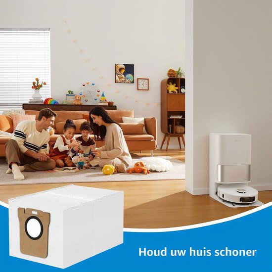 12 stuks stofzuigerzakken Compatibel met Xiaomi X10+, X20+, X10/X20 Plus, stofzuigerzak Accessoires Compatibel met Dreame L10s Pro Ultra Heat, L20 Ultra, L10s Ultra, filterzakken voor robotstofzuiger — afbeelding 2