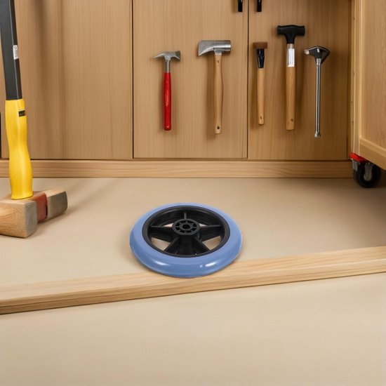 4 Stuks Walkerwiel vervoer rolstoelen voorwiel vervanging elektrische wielen vervangen montage van rolstoelwielen universele loopwielen pvc+metaal — afbeelding 3