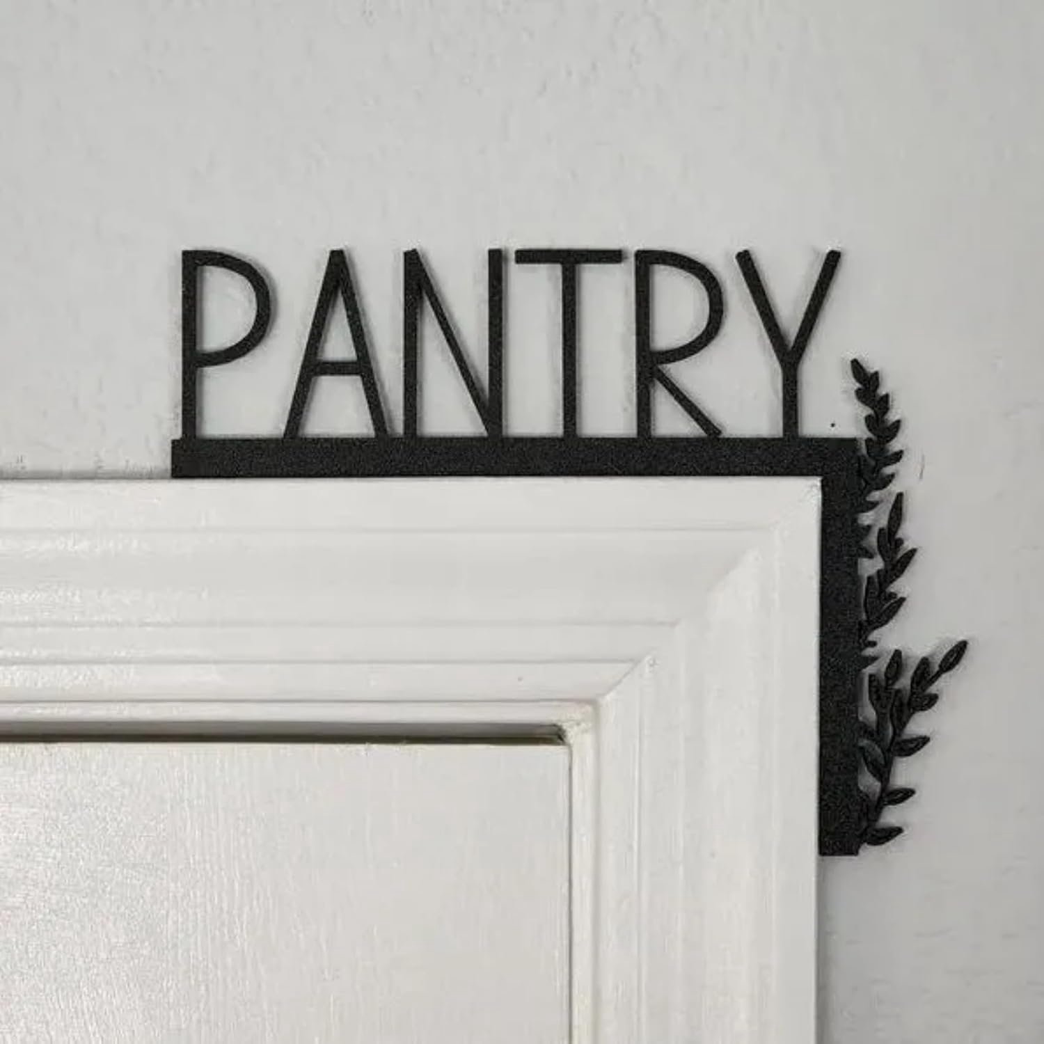 2025 Nieuwjaarscadeau - Leuke metalen deurtopper Love You Bye Over Deurframe Decor Hoekbord Zwarte Ornamenten Houten Decoraties Grappige Kerst (Pantry)