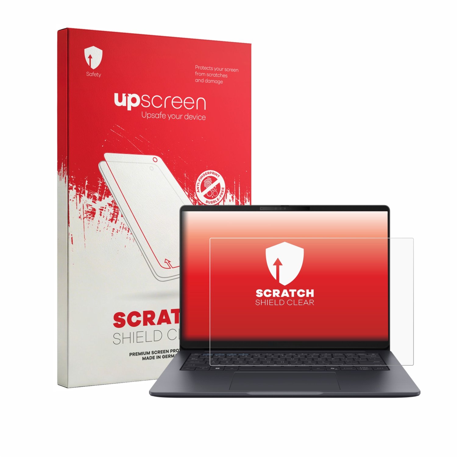 upscreen - Screenprotector voor ASUS ExpertBook B3 Gen 2 B3405 - Folie Beschermfolie transparant