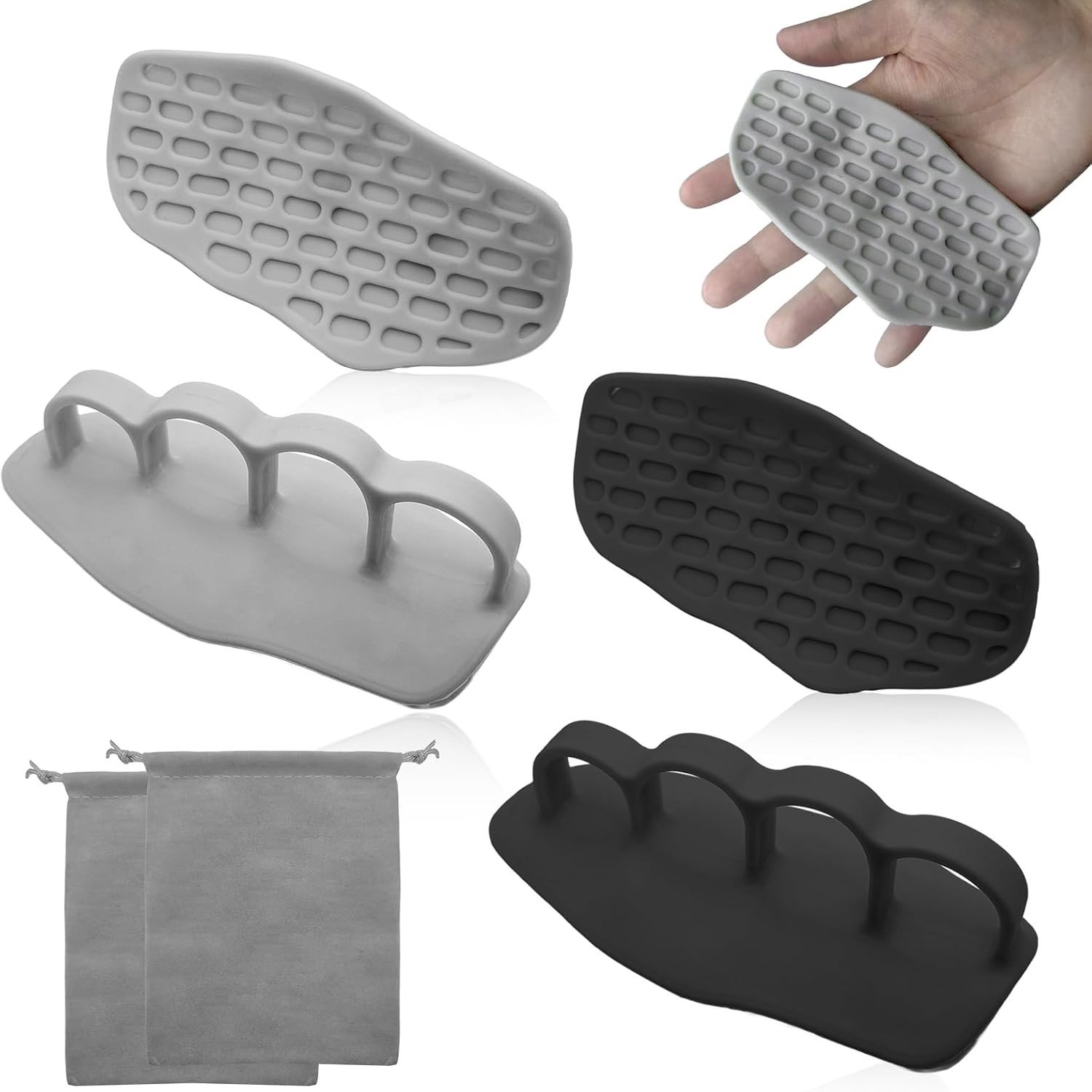 Grip Pads voor Krachttraining - Antislip Hand Pads voor Pull-Ups en Fitnessoefeningen - 2 Paar