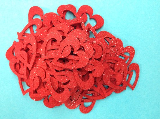 Petra's Knutsel-News Strooiartikel, Fliz, rood, 18 x 12 x 3 cm, 50 stuks — afbeelding 3