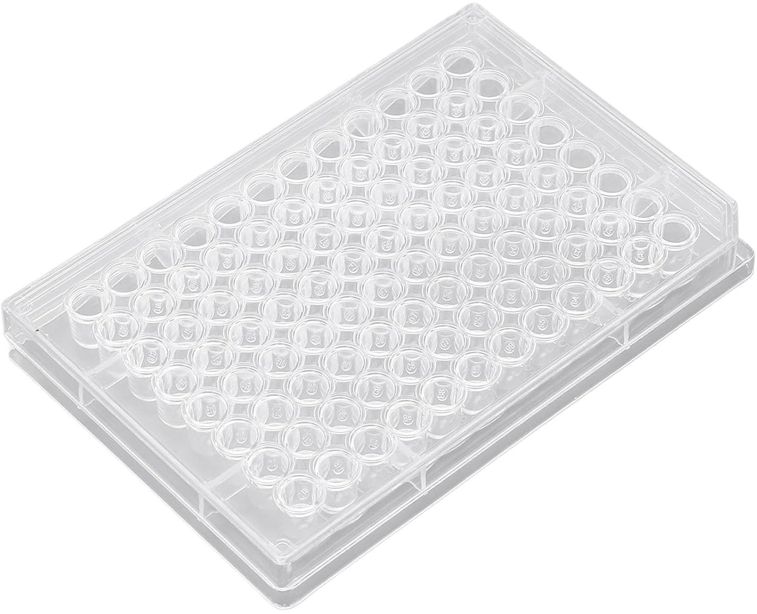 Weefselkweekplaat Helder Polystyreen Celgroeiplaat voor Laboratoriumbiologiekamer met Plastic Deksel 96 Wells Ontwerp voor Nauwkeurige Gegevensverzameling en Analyse (U-vormige bodem)