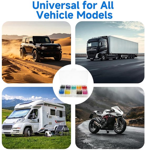 50 stuks zekeringen voor auto, vrachtwagen, camper, vrachtwagen, motorfiets, 2 A, 3 A, 5 A, 7,5 A, 10 A, 15 A, 20 A, 25 A, 30 A, 35 A, platte zekeringen voor auto's + 1 trekker — afbeelding 5