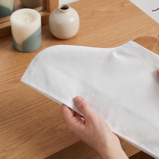 4 Stuks Katoen Kledinghanger Hoes Niet-slip Stofvrij voor Kinderkleren Kleerkastbescherming — afbeelding 2