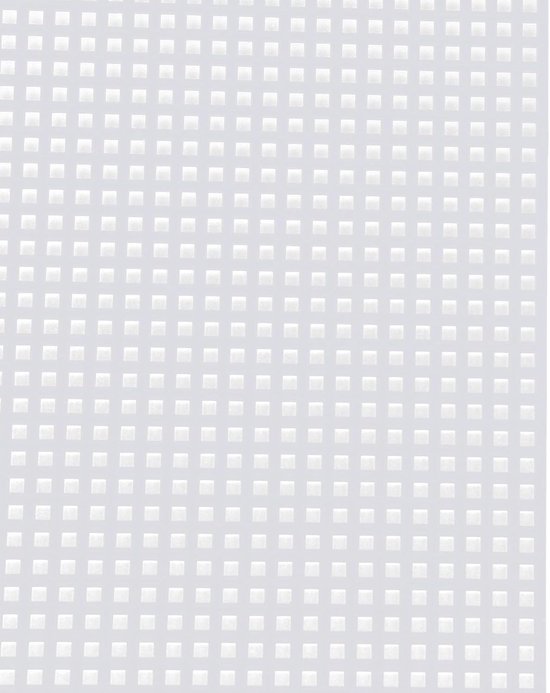 5 Stuks Plastic Gaas Canvas Vel 7 Stuks 33,5x26cm, Wit Plastic Canvas Ooggaas met 4 Breinaalden, Stevig Materiaal Geschikt voor Aquariumroosters, Het Maken van Bladwijzers, Onderzetters, — afbeelding 5