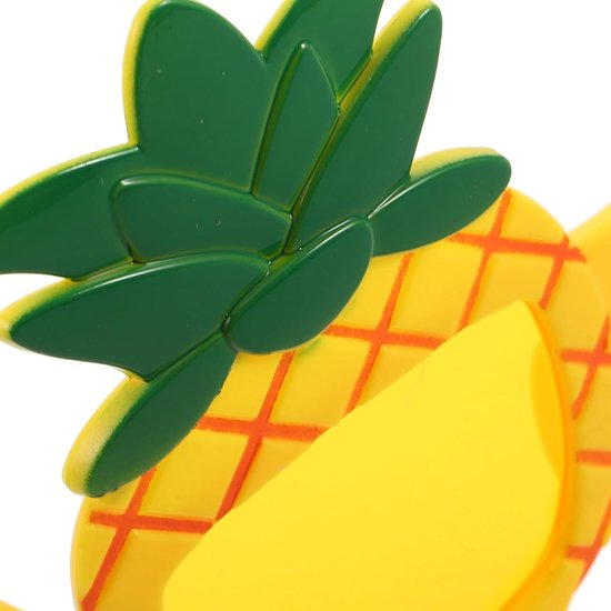 3 Stuks Grappige Hawaiiaanse Ananasbril van Lichtgewicht Tropische Feestbrillen voor Luau Strandfeesten Flexibele Fotohokje Rekwisieten met Helder Zicht Geschikt voor Poolparty — afbeelding 2