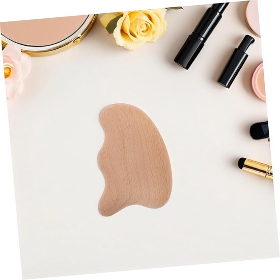 3 Stuks Delige Houten Gua Sha voor Gezicht Lichaam Multifunctionele Natuurlijke Guasha Tool voor Diepe Bindweefselmassage Meridiaanverzorging Ontspanning Draagbaar — afbeelding 4