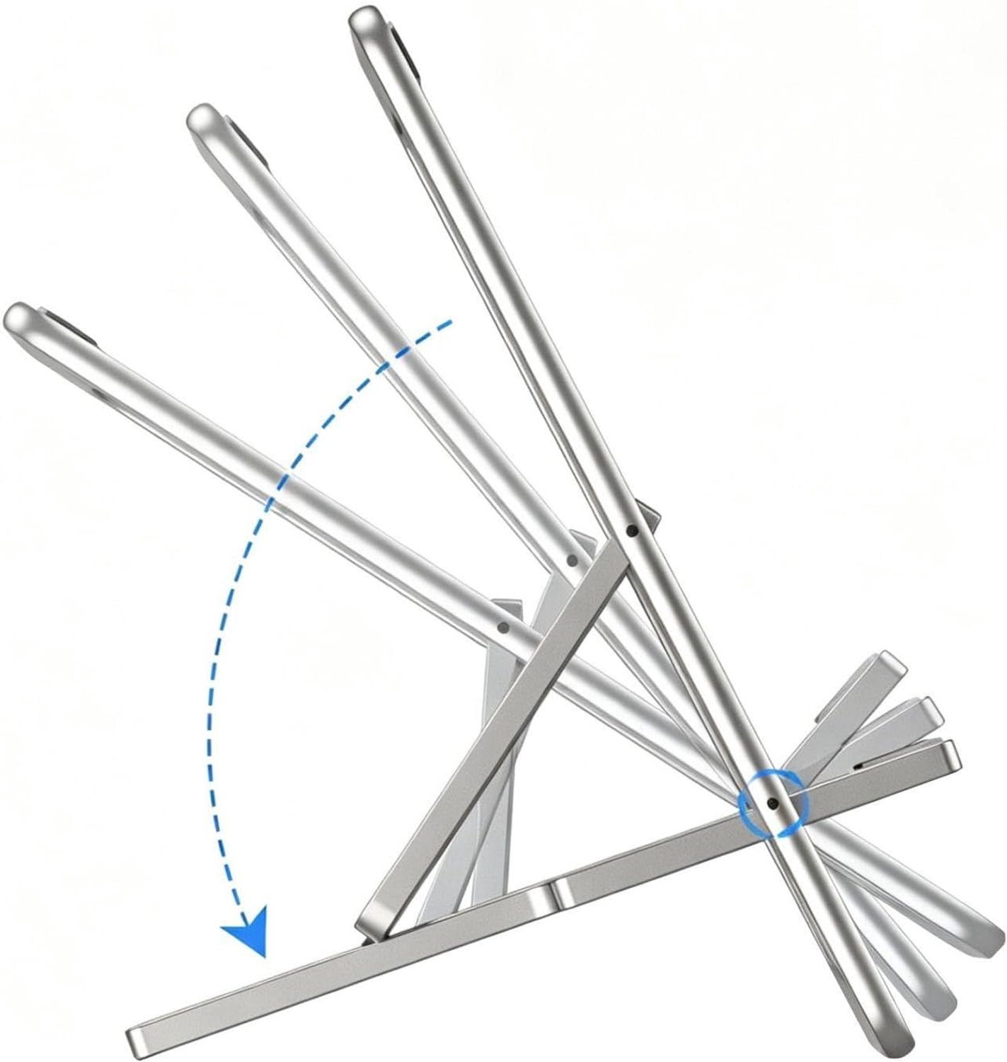 Telefoon Stand voor Bureau Aluminiumlegering Card Type Opvouwbare