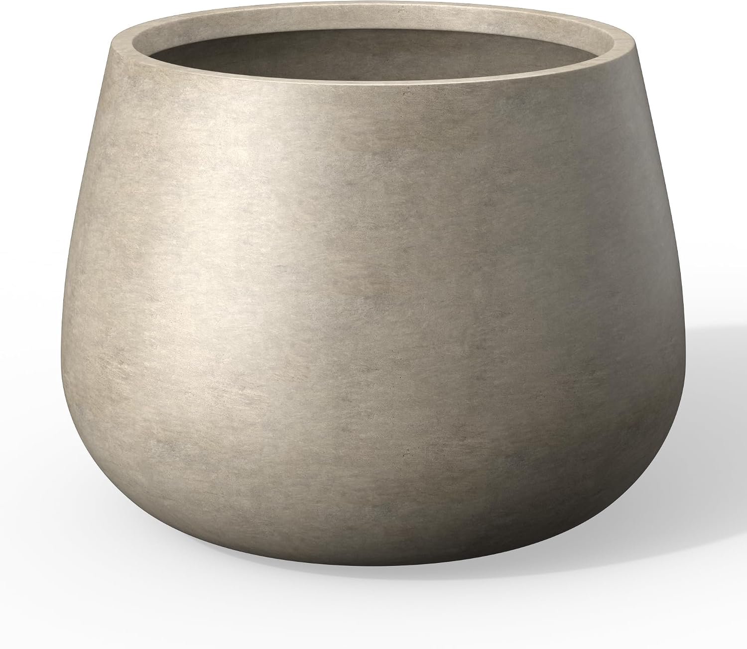 Kante Plantenbak, verweerd beton, 10,2" Dia x 9,8" H