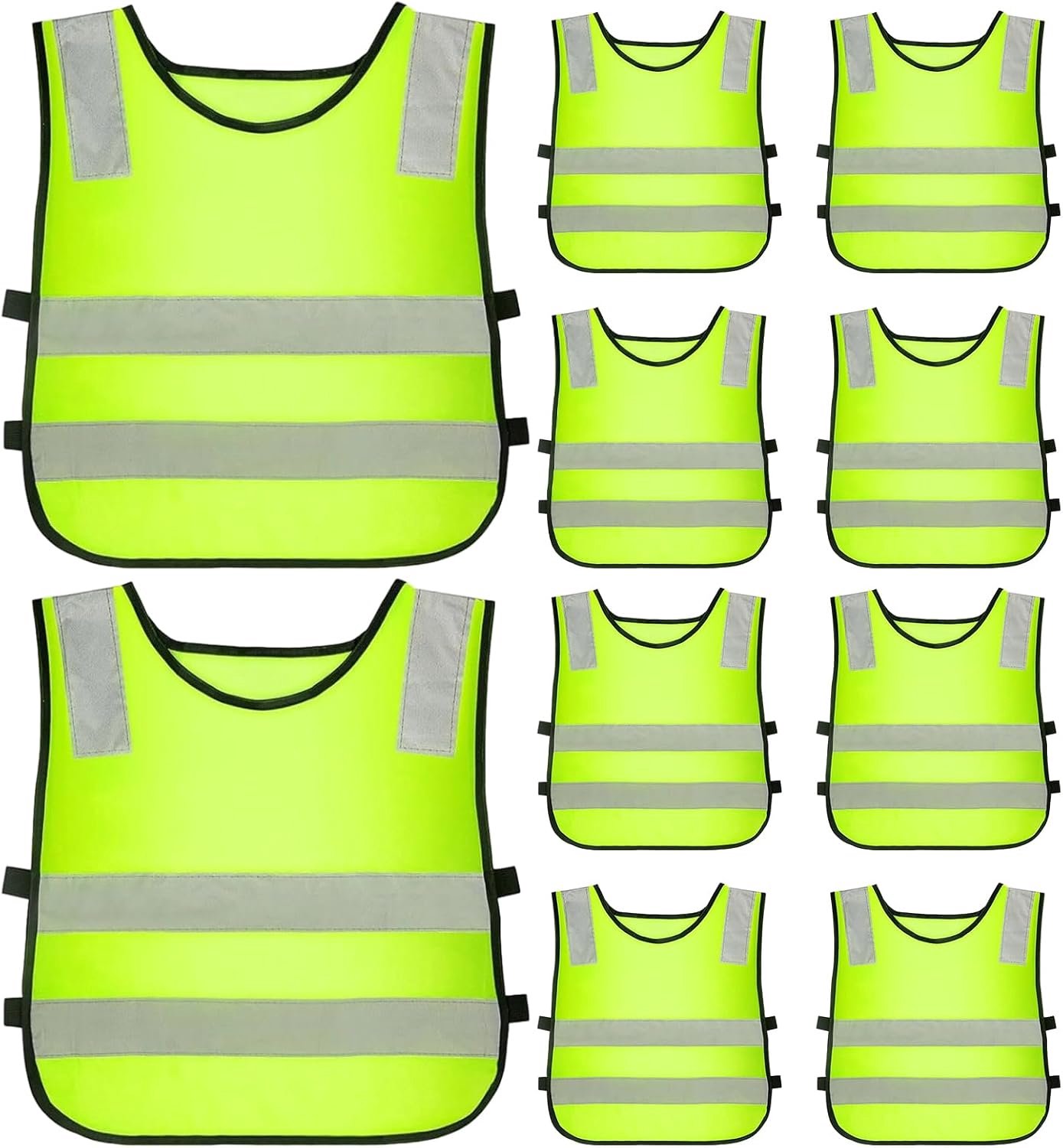 Veiligheidsvest voor kinderen | Verkeerskleding - Hoge Zichtbaarheid Vest, voor Verkeer Wandelen Running Fietsen Skiën Camping