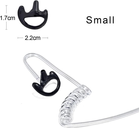 Portofoon geluidsbuis headset, vervangende oordopjes voor hoortoestellen — afbeelding 4