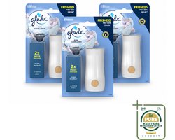 3 x Glade - Houder Touch & Fresh - Pure Clean Linen - 10 ml - Wasstrips - Luchtverfrisser - Geurhouder - Frisse Geur - Geur In Badkamer - Geur In Toilet
