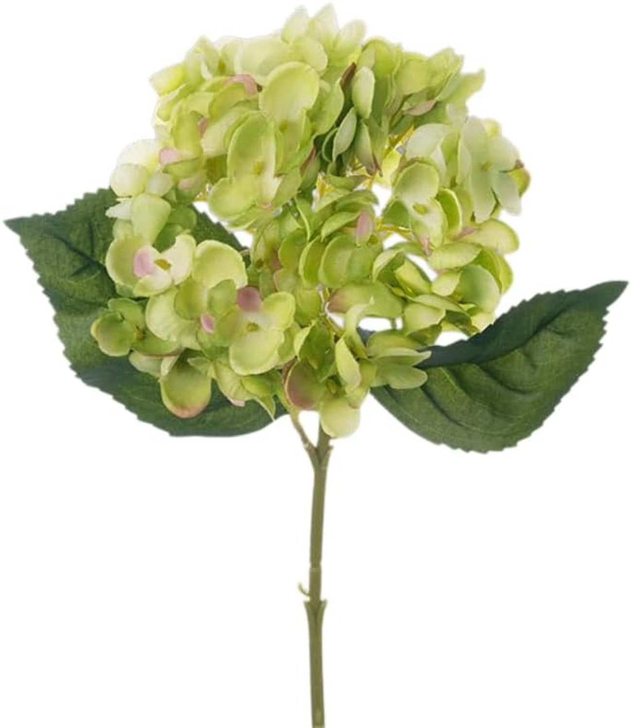 Kunstbloemen, hortensia, als echte hortensia, boeketten, kunstbloemen, realistische hortensia, bloemen, bruiloftshortensia voor bruiloft, thuis, feest, tafeldecoratie, 3 bundels, groen