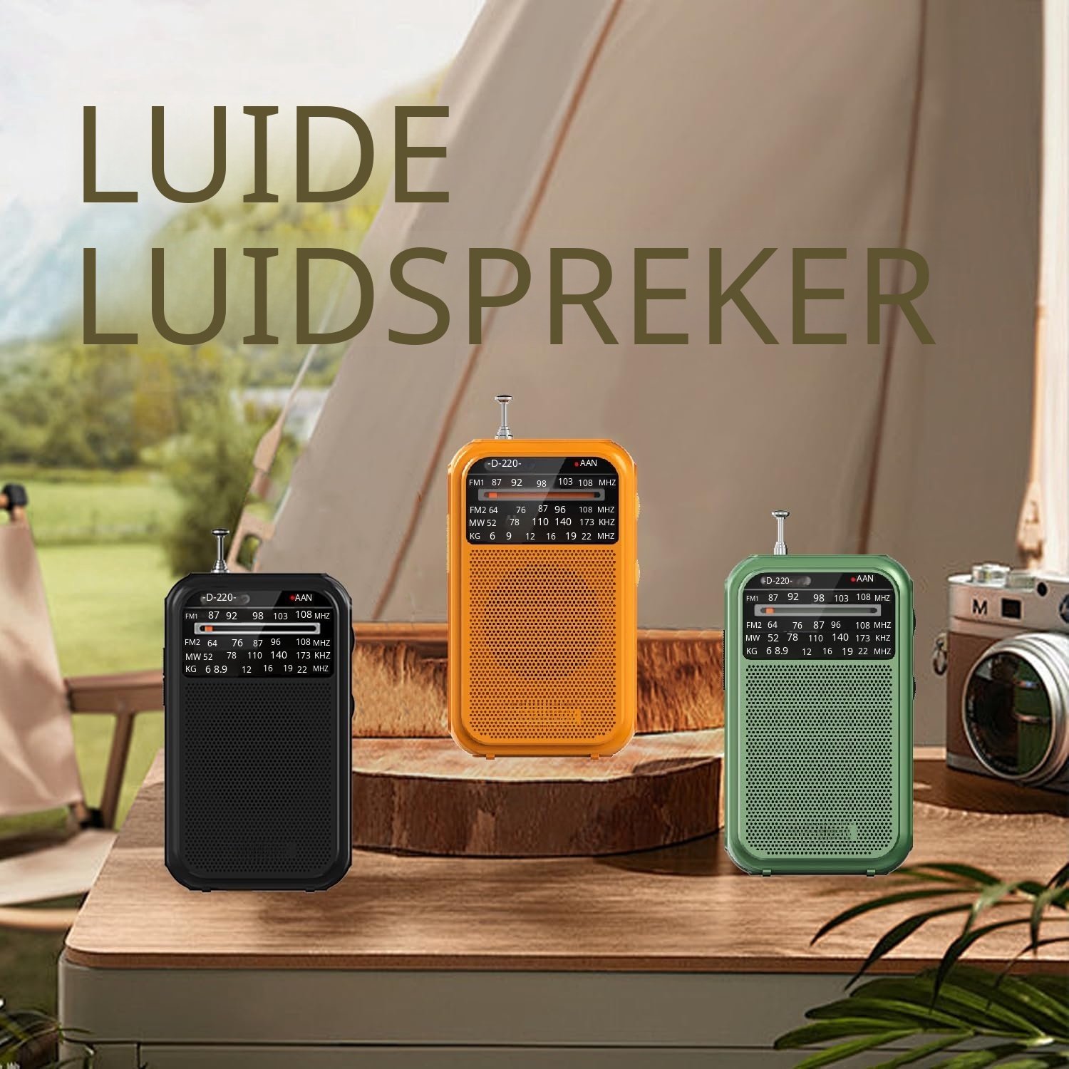 Warmara Noodradio op Batterijen - Noodradio - Radio Noodpakket - Zwart - 11cm x 4cm x 7cm
