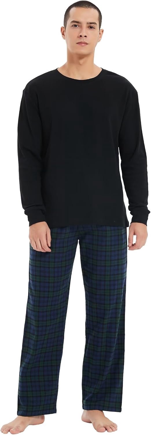 flanellen pyjamaset voor heren