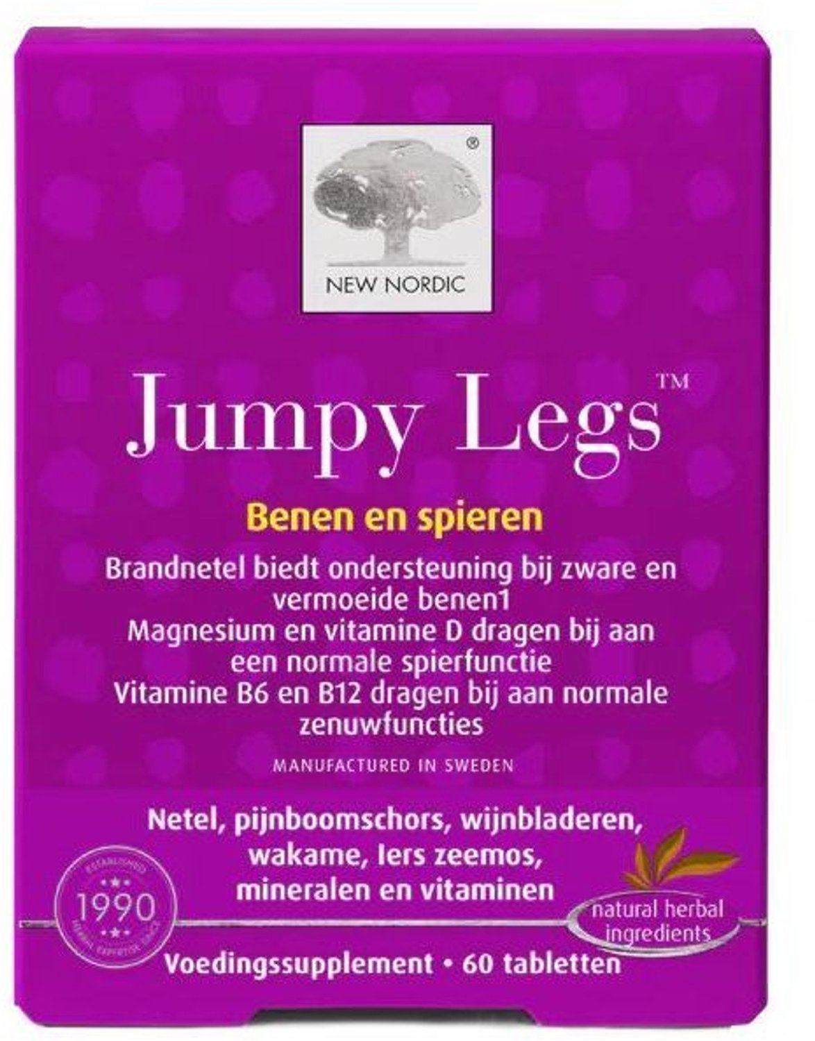New Nordic Jumpy Legs Benen en Spieren Tabletten 60TB