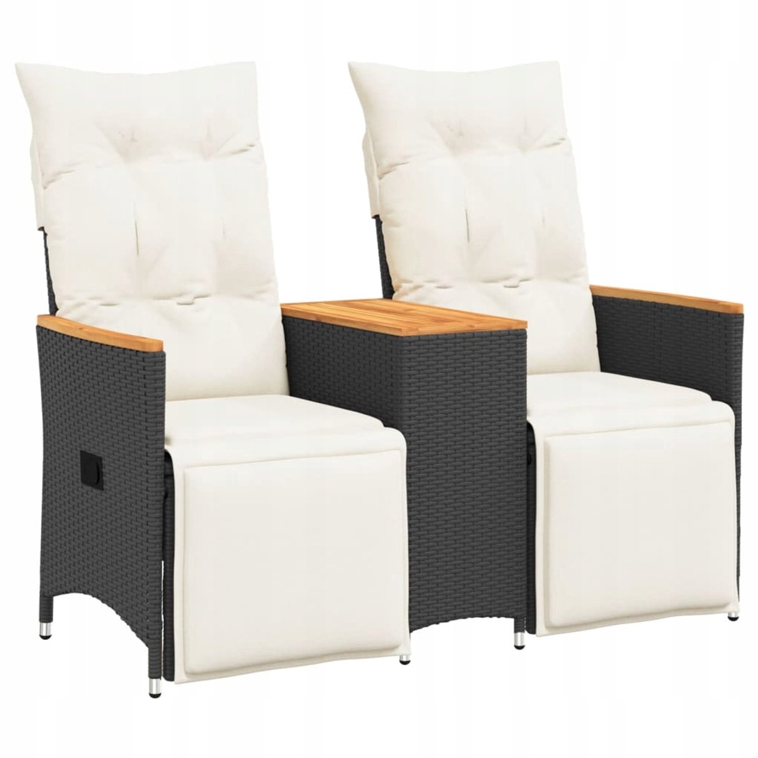 Verstelbare Loungeset met Tafel - Comfortabel Buiten Zitten