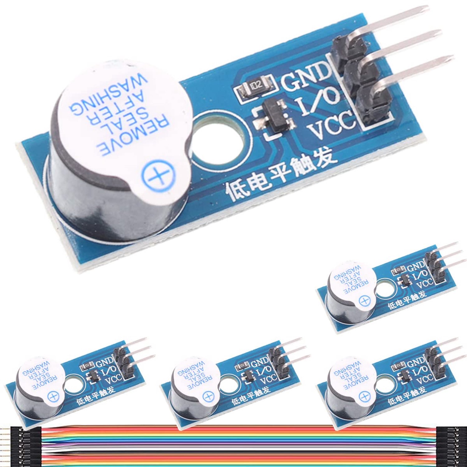 Active buzzer module 5V - 5 stuks - laag niveau trigger - ideaal voor Arduino projecten - ShopVlot