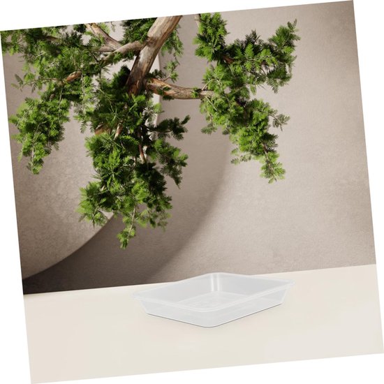 8 Stuks Bloempotschaal Tuinschotel Lekbak Plantenbak Drainagebak Bloempot Basis Potting Tray Bloempot Serveerschaal Plantenschotels Voor Binnen Schotel Schaal Transparant Pp — afbeelding 3