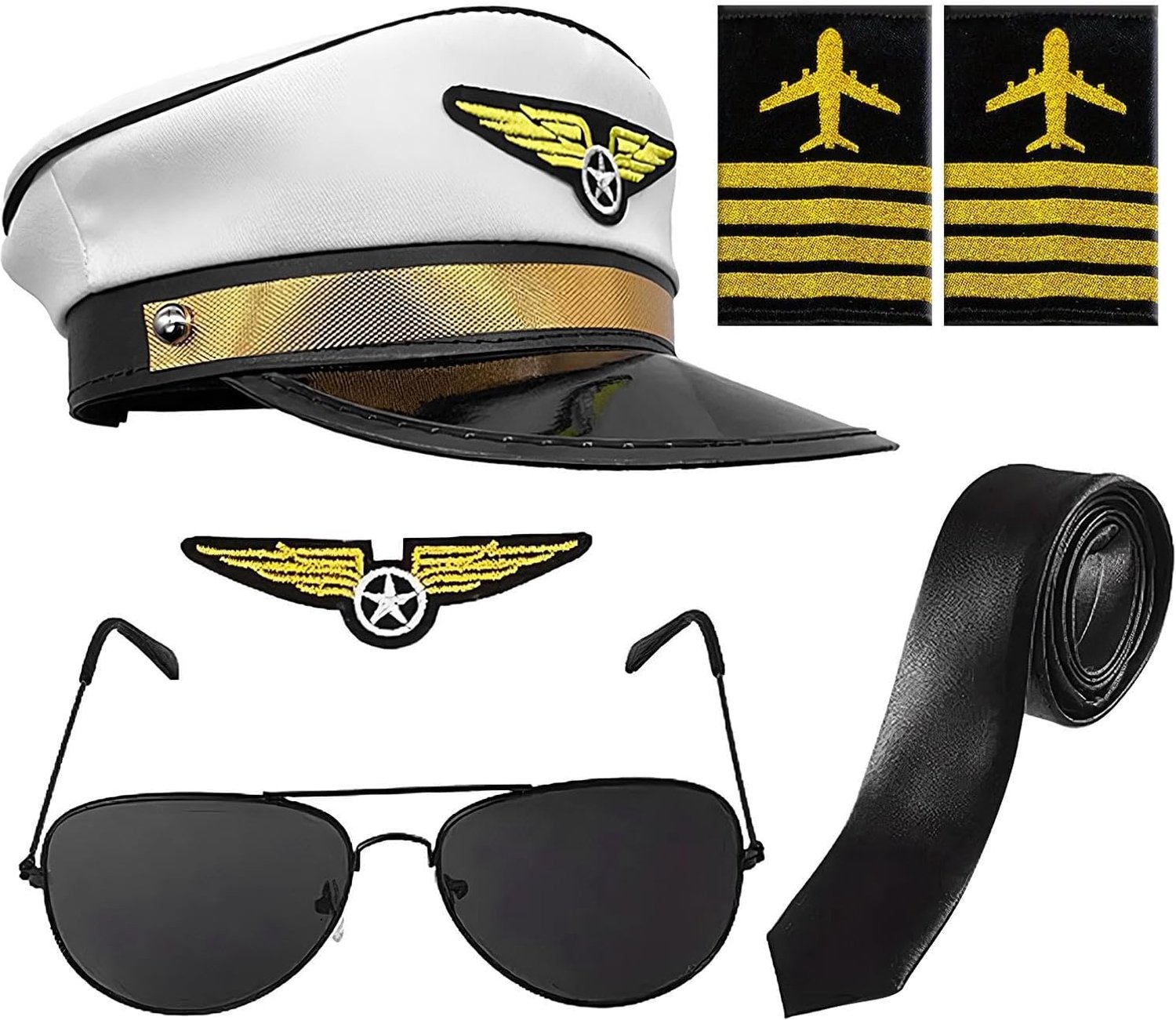 Jongens Captain Pilot Kostuum Klassieke Vakantie Dress-Up Outfit