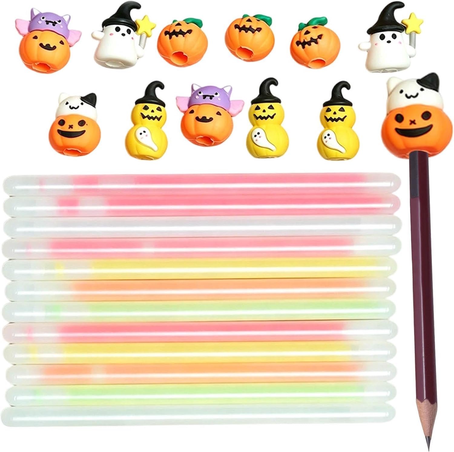 Gloeistaafjes Met Pen Topper 12 stuks Helder Veilig Flexibel