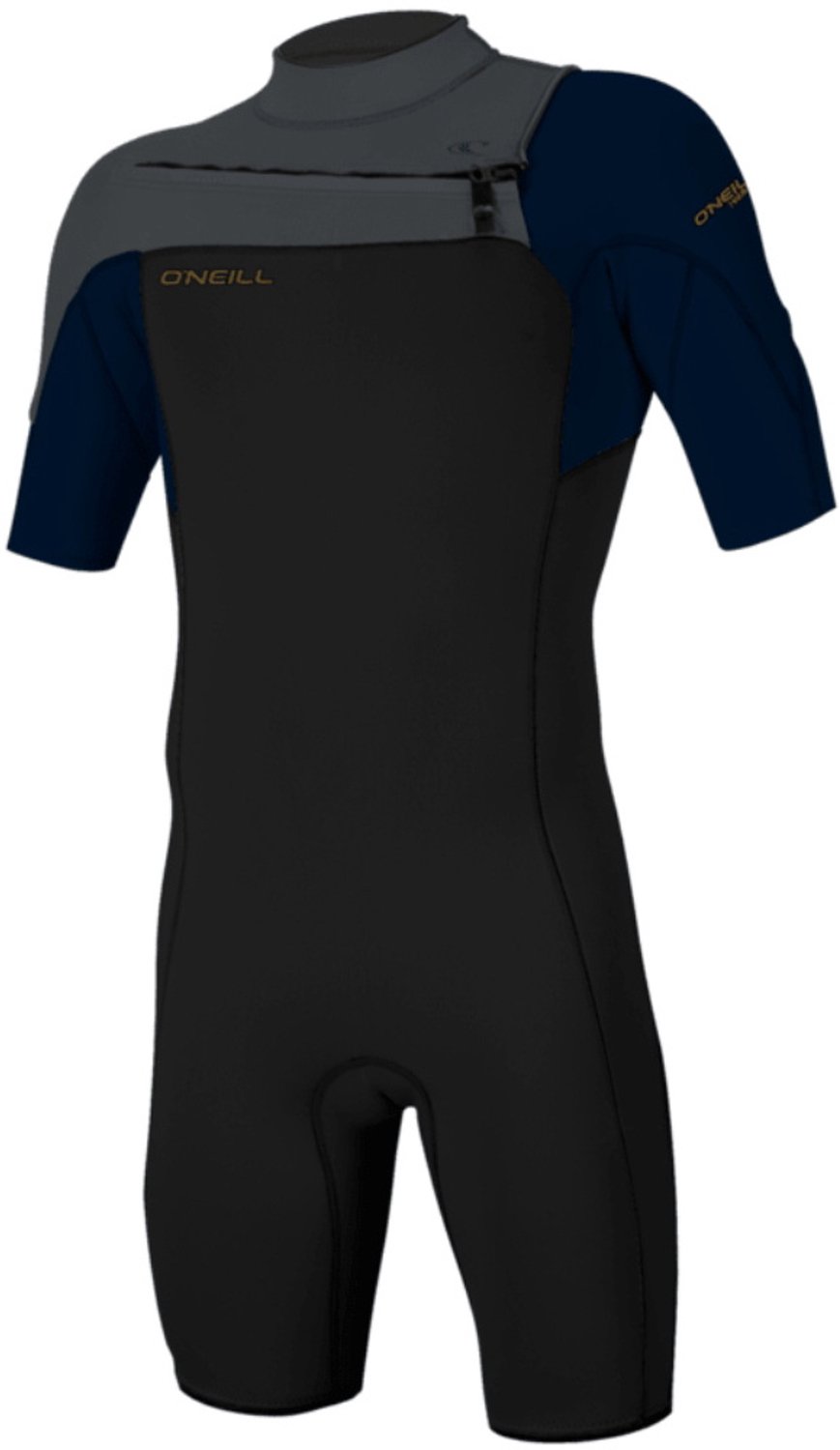 2026 O'Neill Heren Hammer 2mm Borst Ritssluiting Shorty Wetsuit -