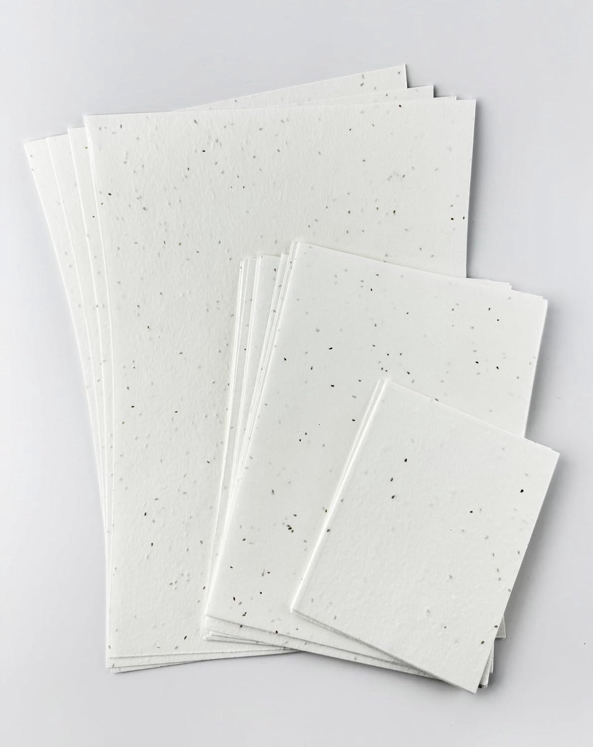 Kamille Madeliefjespapier, 150 g/m², A5, 148,5 x 210 mm, losse vellen van plantenpapier, voor kaarten, brochures, menukaarten, uitnodigingen (10)