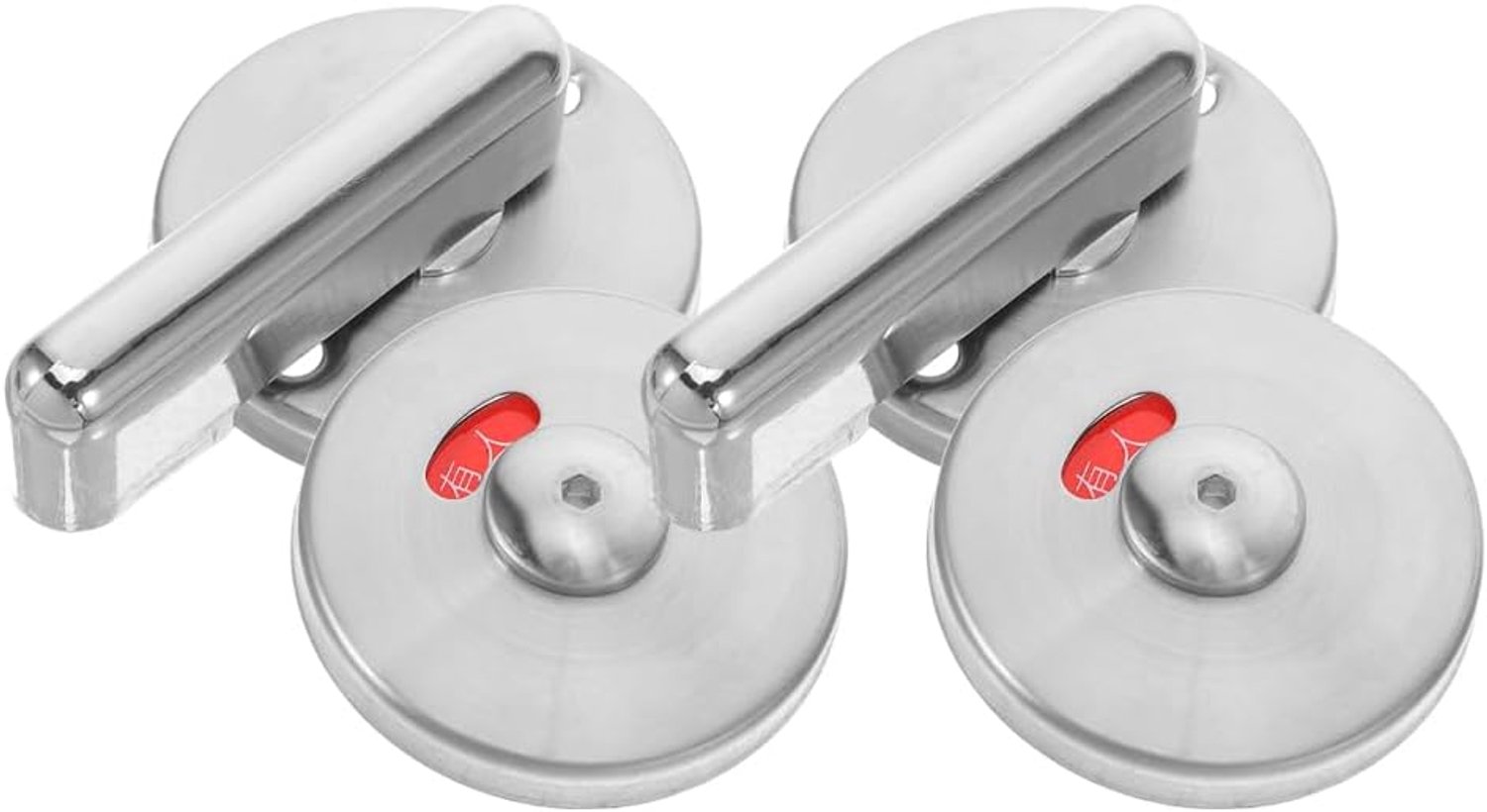Holibanna 2 Set Rvs Privacy Indicator Slot Universele Badkamer Deurslot Met Vacant Ocupied Indicator Veiligheids Deurgrendel Voor Publieke Toiletten In Winkelcentra Scholen Luchthavens