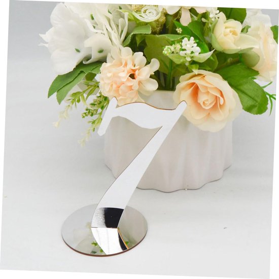10stuks Acryl Tafelnummer Kaarten Modern Design Voor Bruiloft Verjaardag Feest Eenvoudig Te Reinigen Voor Banquets Evenementen — afbeelding 4
