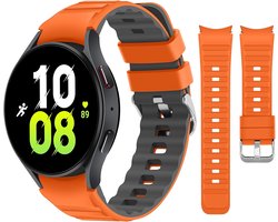 Tasikar No Gap-bandjes compatibel met Samsung Galaxy Ultra 47mm Watch 7/6/5/4 40 mm 44 mm/Watch 6 Classic 43 mm 47 mm/5 Pro/4 Classic, zachte siliconen sportband voor dames en heren