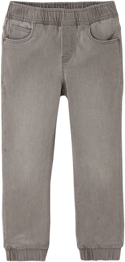 Joggingjeans jongen lichtgrijs denim