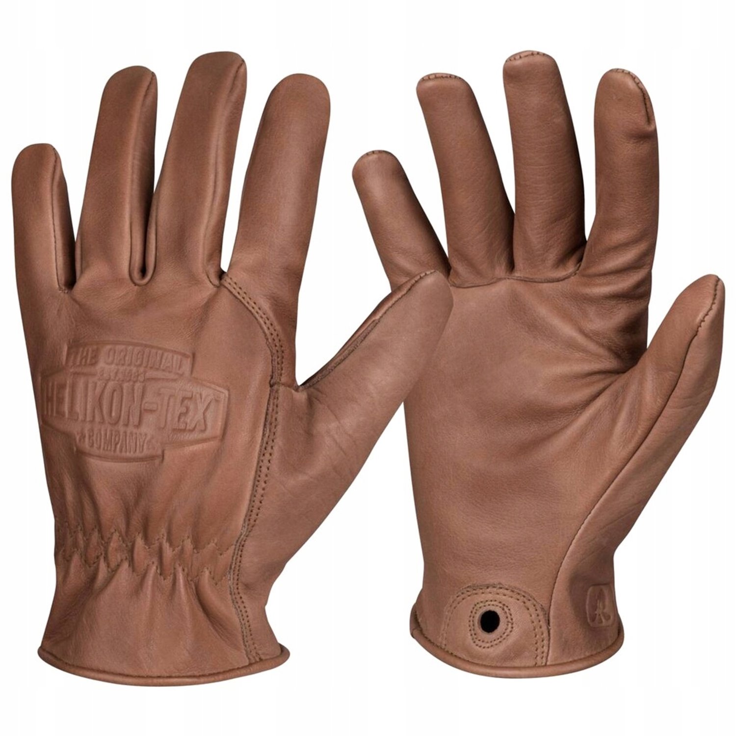 Helikon-Tex Lumber Leren Outdoor Handschoenen - U.S. Brown - Maat M