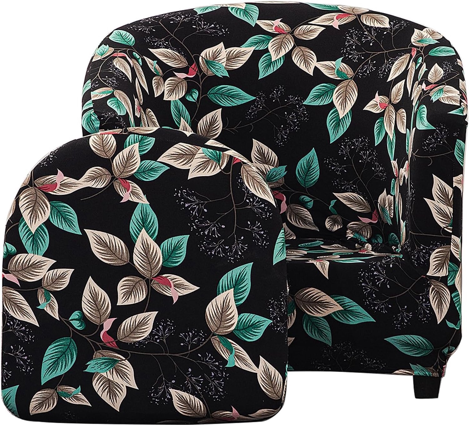 Chesterfield Armchair Cover, 1 Seater, Club Chair Cover, Elastic Club Chair Cover, Willow Trees - ShopVlot