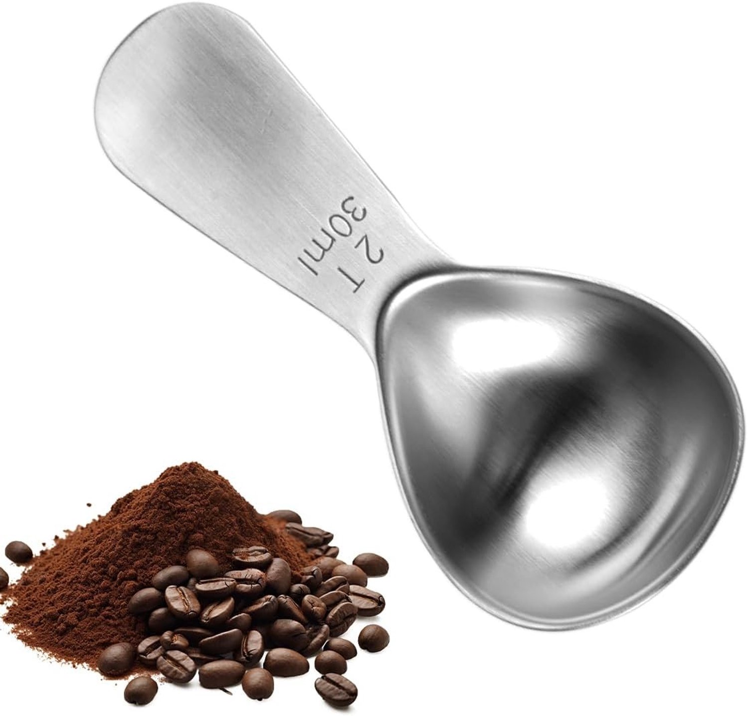 Koffielepel voor perfecte porties, gemaakt van roestvrij staal, ideaal voor koffie en espresso