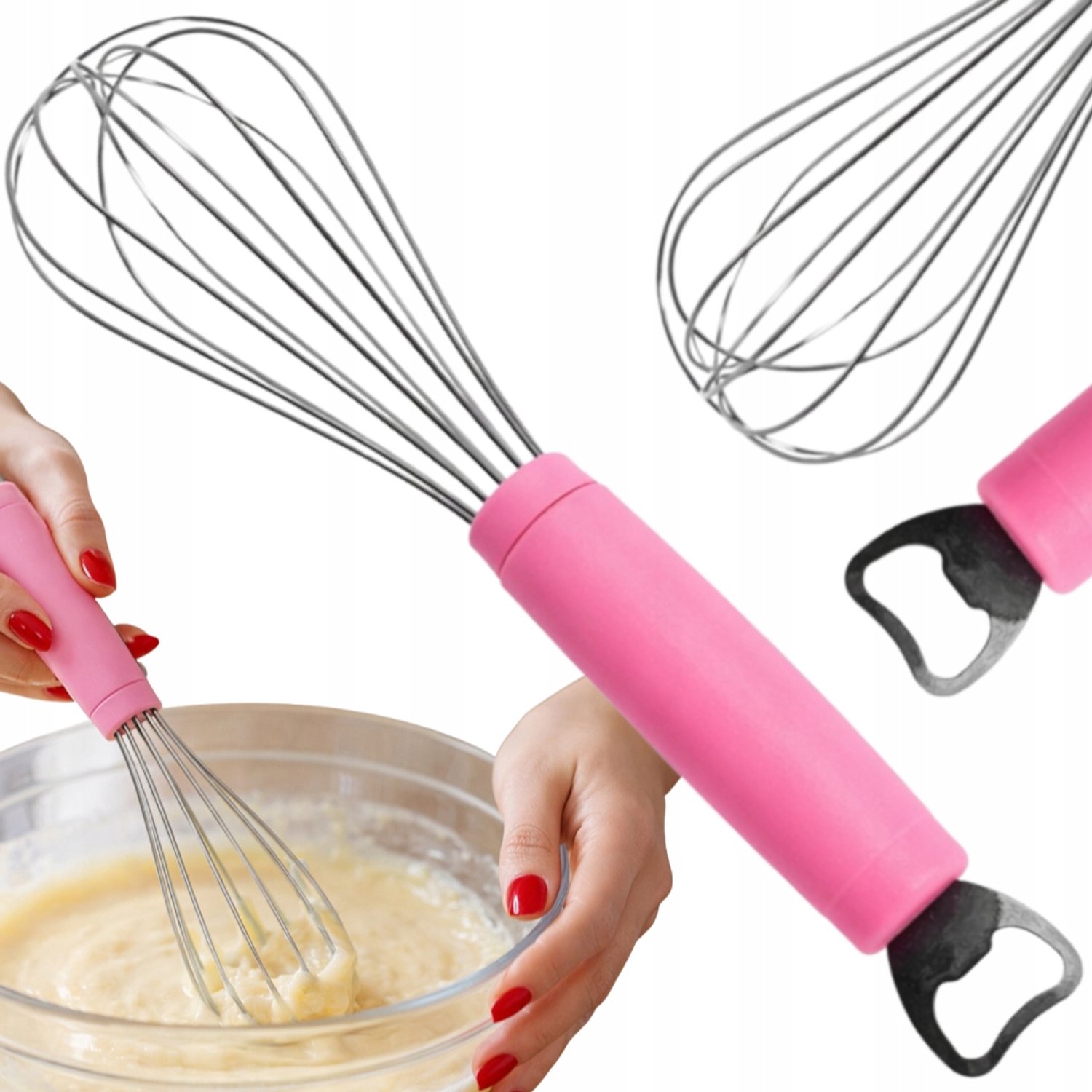 Roestvrijstalen Garde met Flesopener - Keukenaccessoire