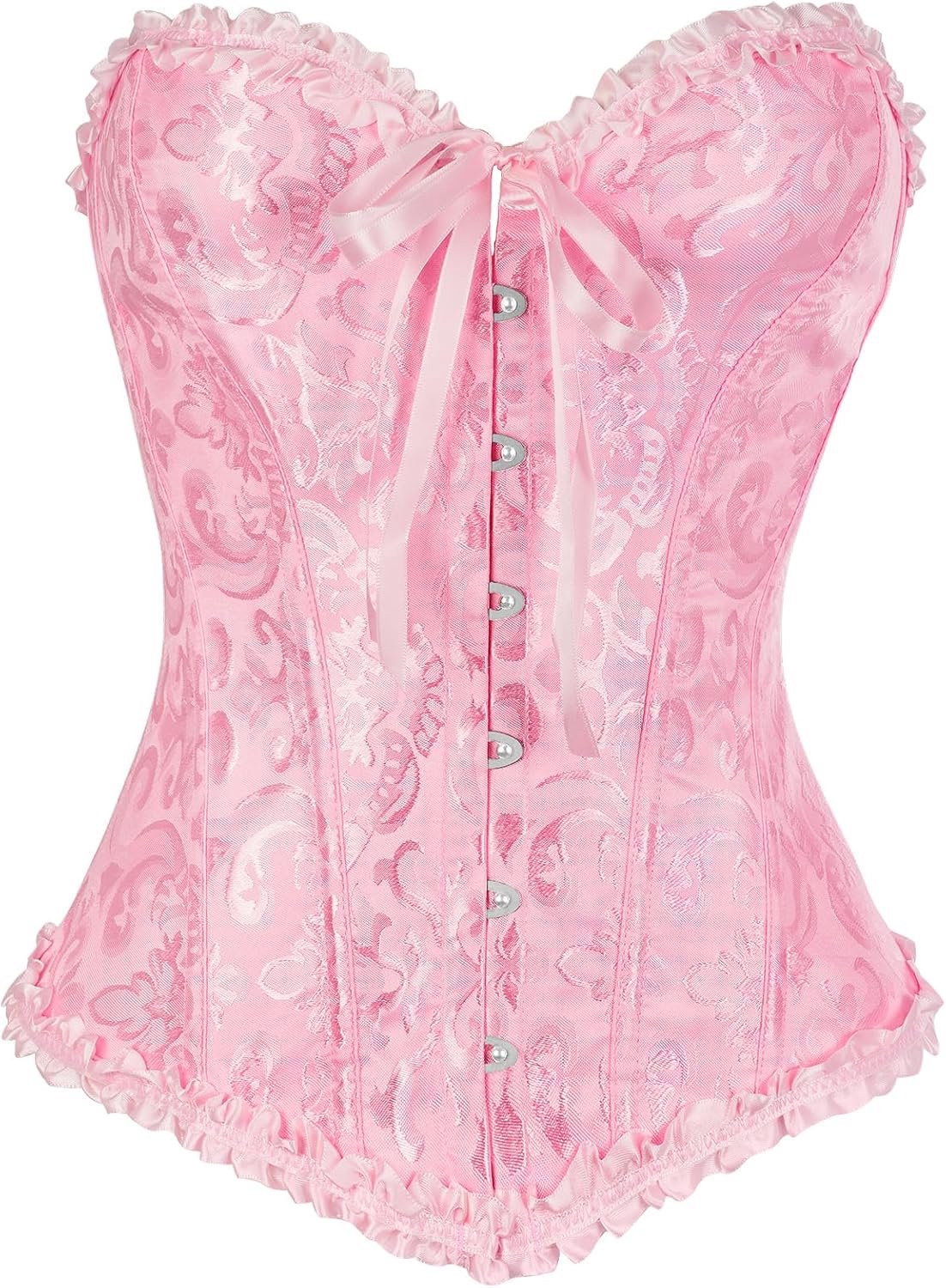 Gothic corset - satin - sexy bustier - flat belly effect - ShopVlot